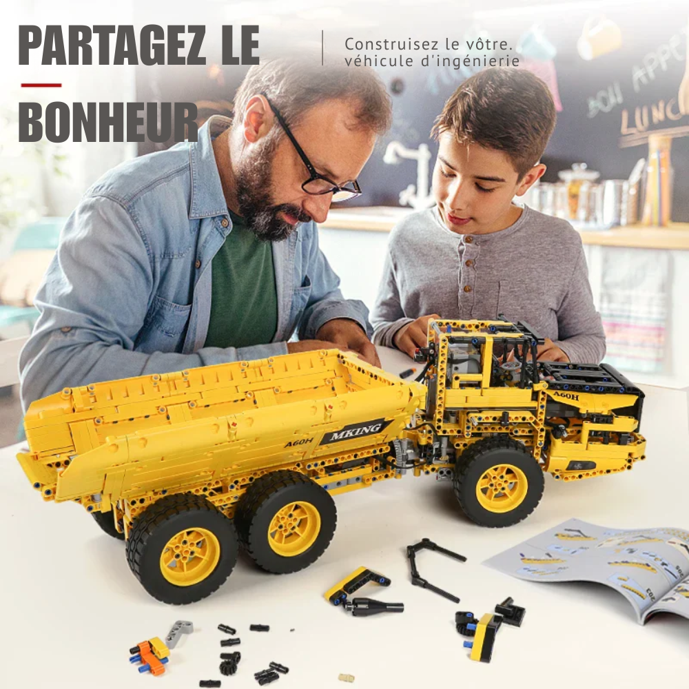 Camion benne Technique Télécommandé – 1888 pièces