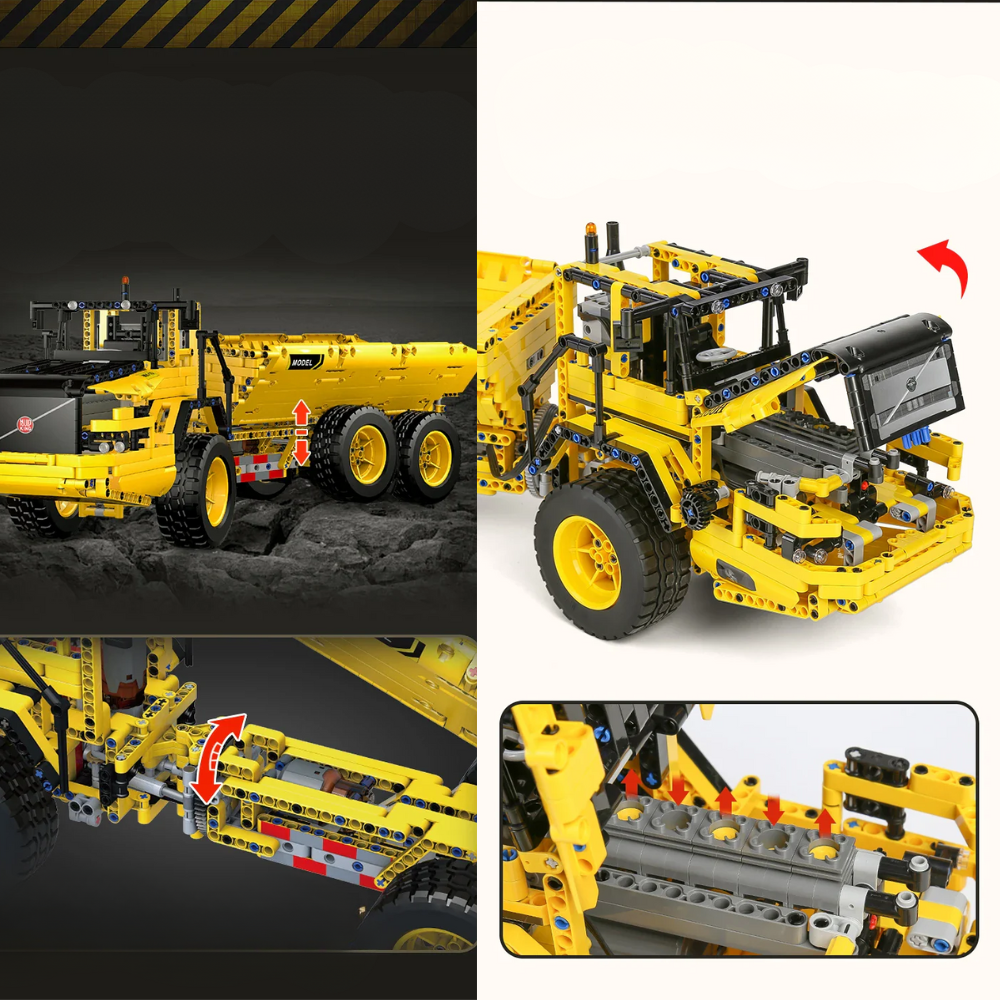 Camion benne Technique Télécommandé – 1888 pièces