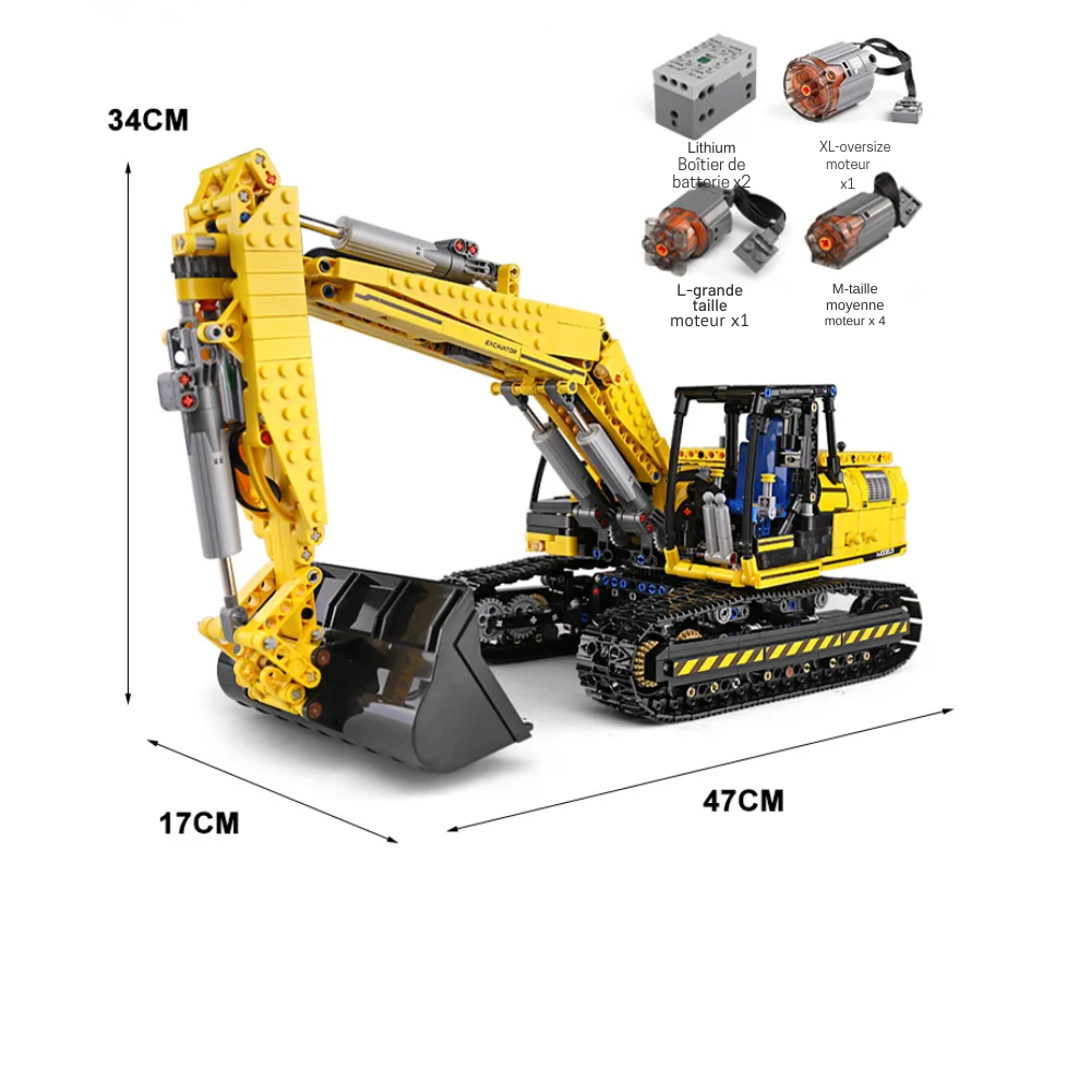 Pelleteuse sur Chenilles Technique Télécommandée - 1830 pièces
