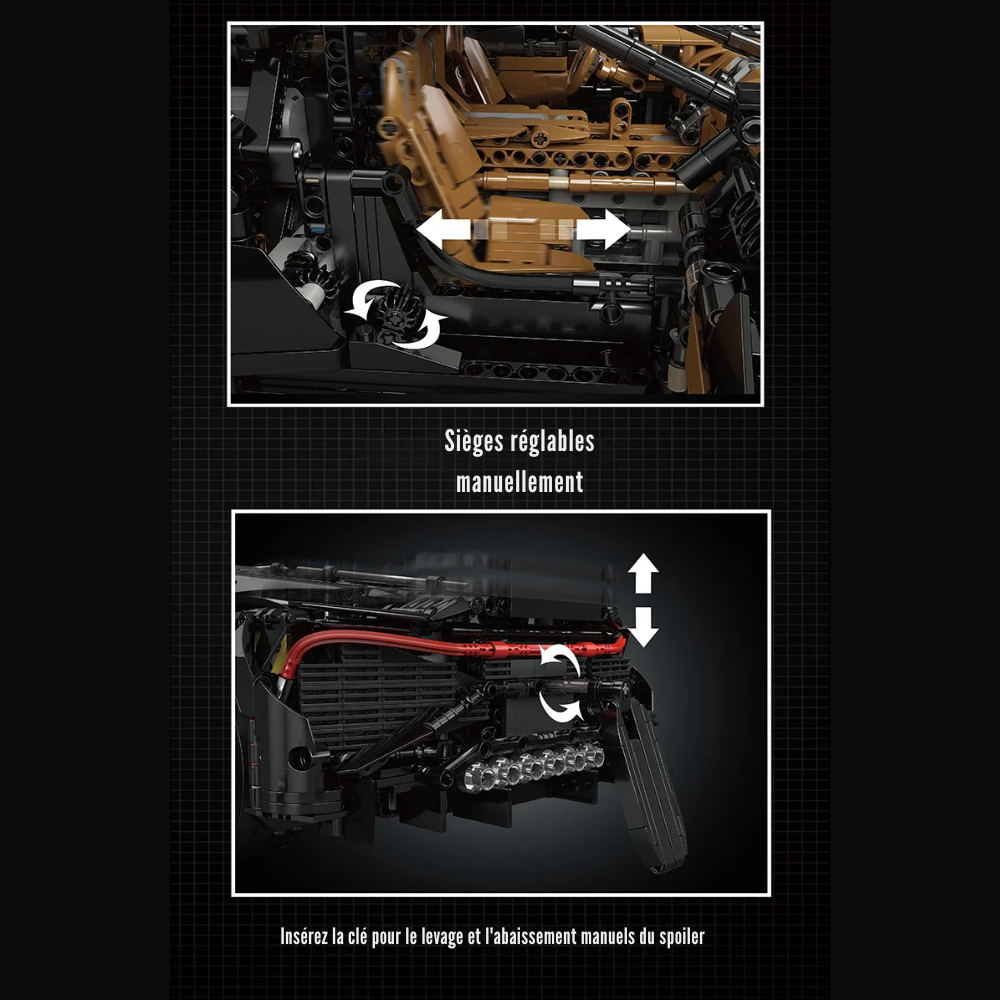 "La Voiture Noire" Technique Télécommandée - 4688 pièces