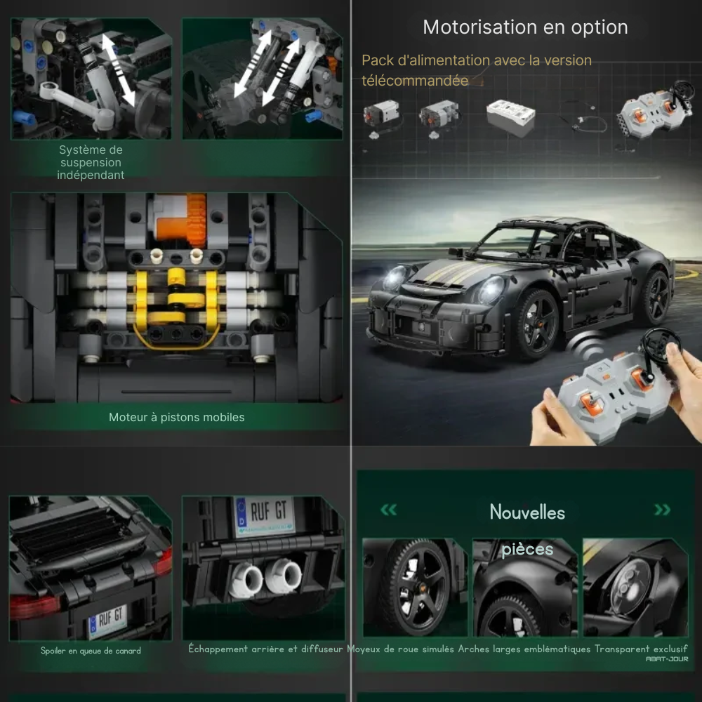 Sportive 911 Technique Télécommandé - 1655 pièces