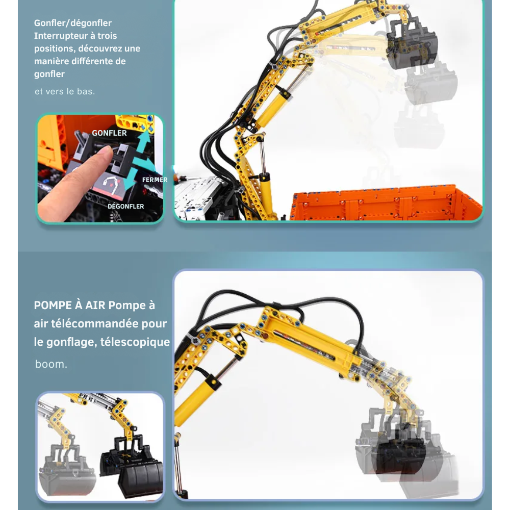 Camion AROCS Technique Télécommandé – 2819 pièces
