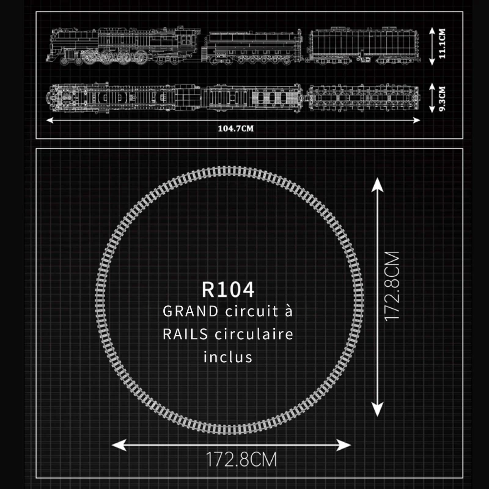 Train Union Pacific Technique Télécommandée - 3357 pieces