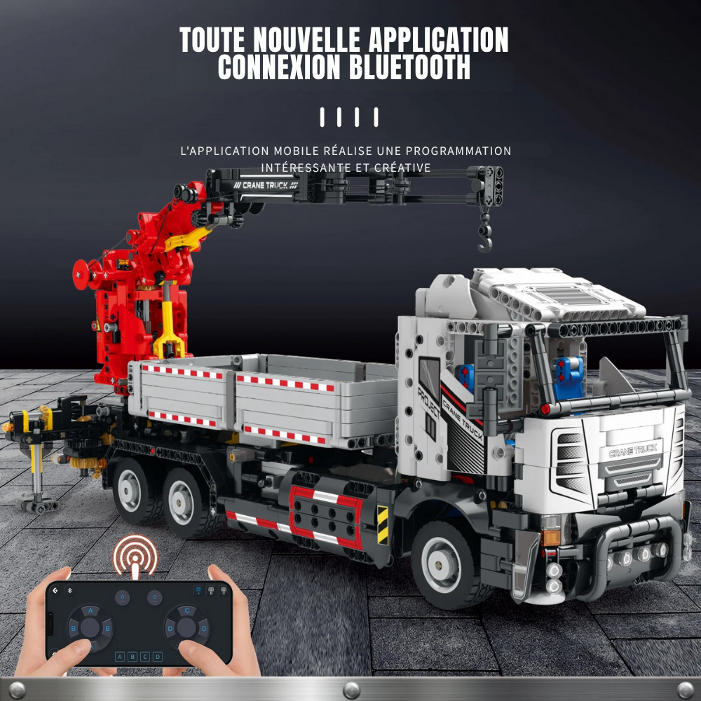 Camion grue multifonctionnelle Technique Télécommandé - 1188 pièces
