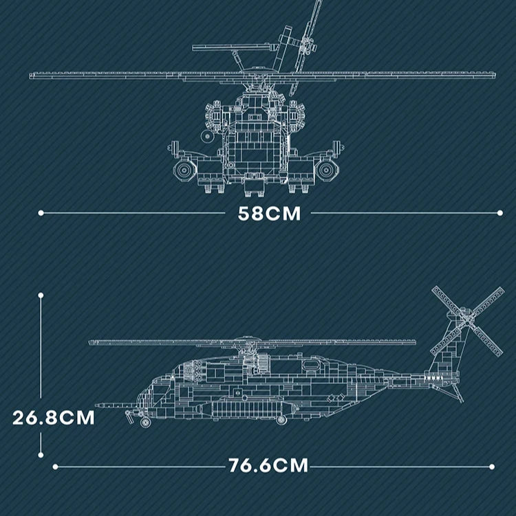 Hélicoptère CH-53E Super Stallion Technique - 2192 Pièces