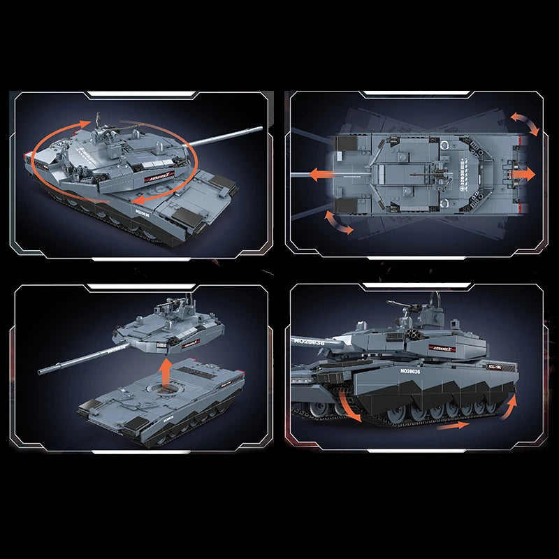 Char ABRAMS X Technique Télécommandé - 1192 pièces