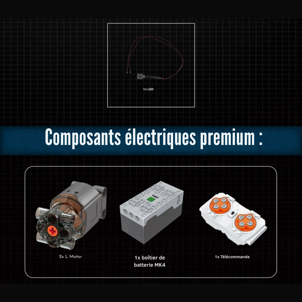 Train Union Pacific Technique Télécommandée - 3357 pieces