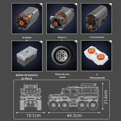 Avtoros Shaman 8x8 Technique Télécommandé - 3062 pièces