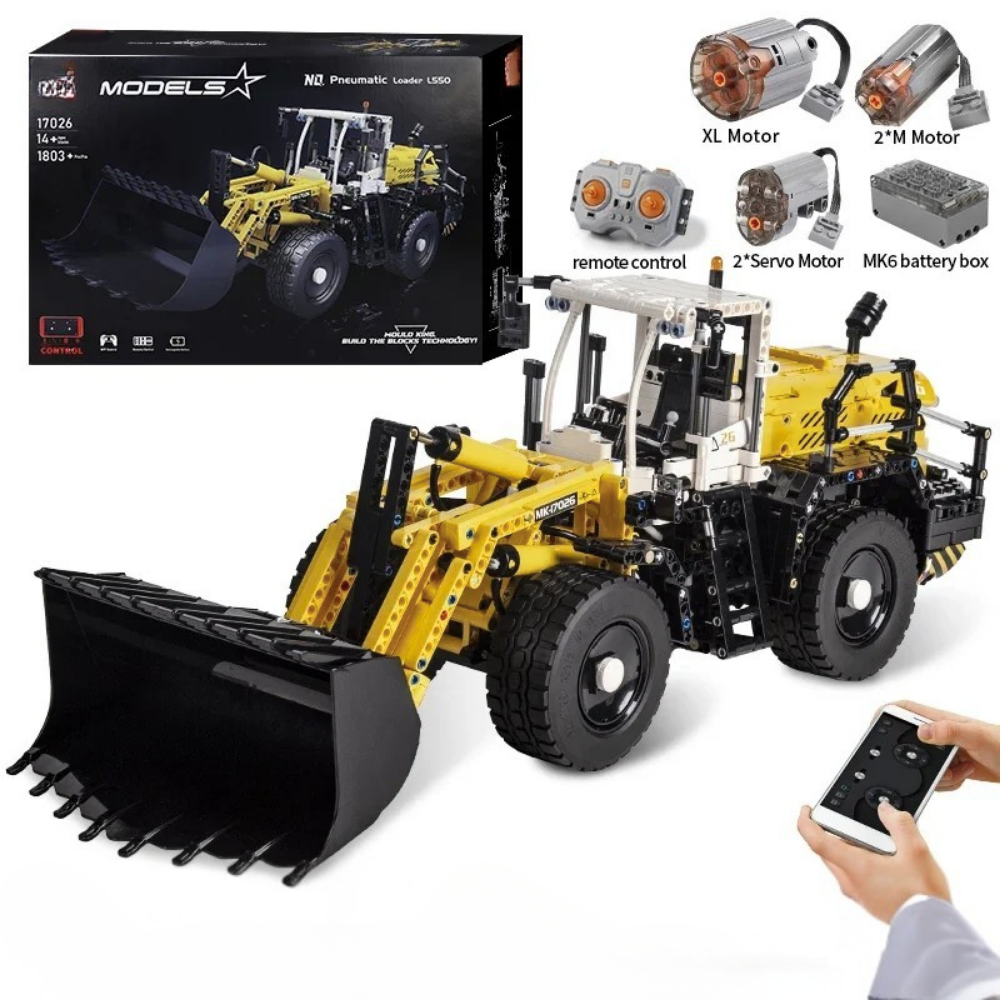 Tracteur sur roues Technique Télécommandé - 1803 pièces