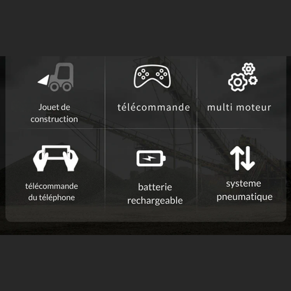 Tracteur sur roues Technique Télécommandé - 1803 pièces