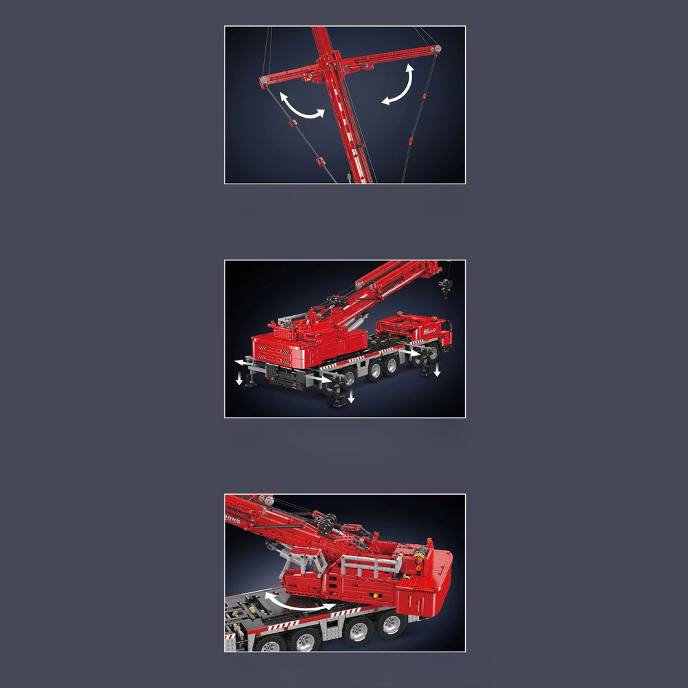 Camion grue Technique Télécommandé – 4566 Pièces