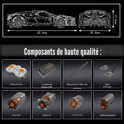 "La Voiture Noire" Technique Télécommandée - 4688 pièces