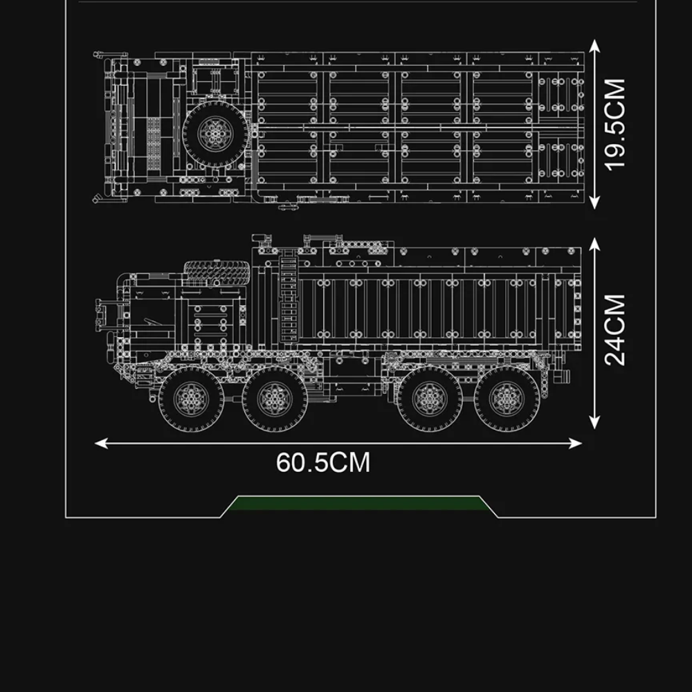 Lance-missiles 8x4 Technique Télécommandé - 3594 pieces