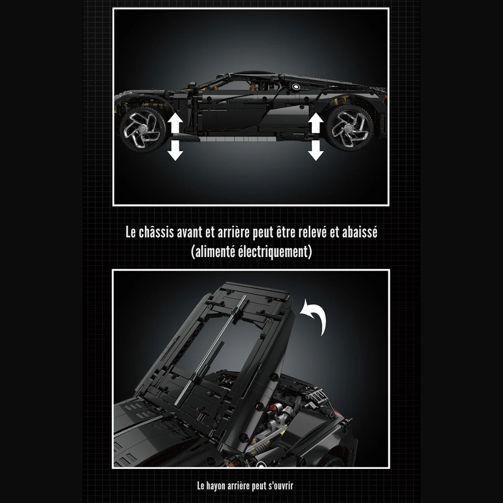 "La Voiture Noire" Technique Télécommandée - 4688 pièces