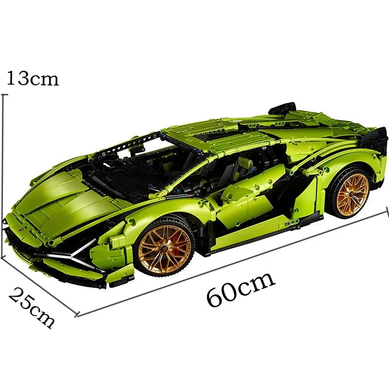 Supercar Lambo Sian Technique - 3700 pièces