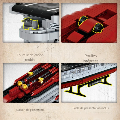Porte-avions USS CV-6 Technique - 1883 Pcs