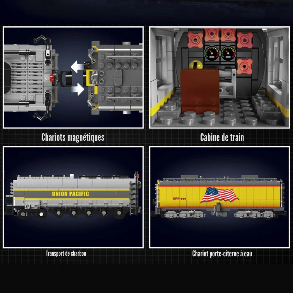 Train Union Pacific Technique Télécommandée - 3357 pieces
