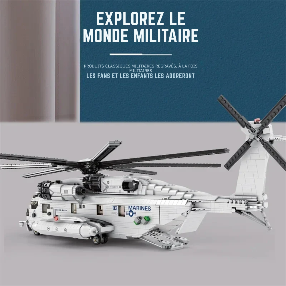 Hélicoptère CH-53E Super Stallion Technique - 2192 Pièces