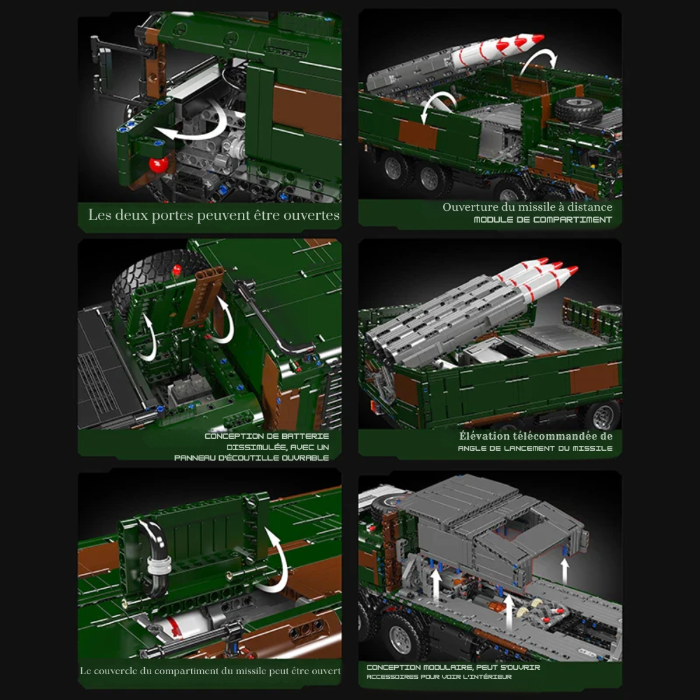 Lance-missiles 8x4 Technique Télécommandé - 3594 pieces