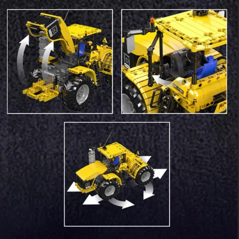 Tracteur agricole sur roues Technique Télécommandé - 1300 pièces