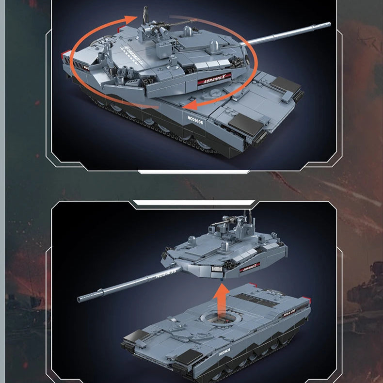 Char ABRAMS X Technique Télécommandé - 1192 pièces