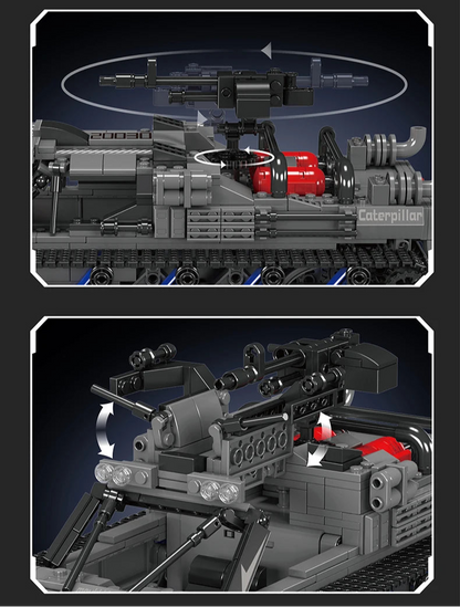 Char chenilles EV2 Technique Télécommandé - 1046 pièces
