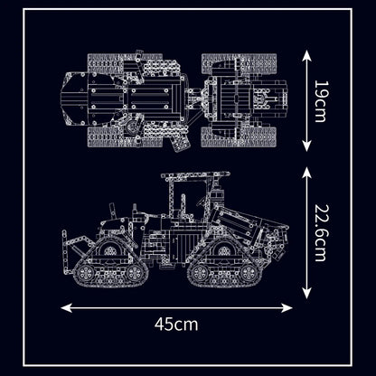 Tracteur sur Chenilles Technique Télécommandé - 1698 pièces