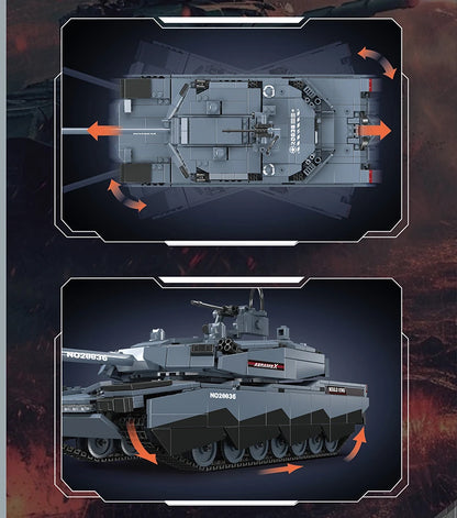 Char ABRAMS X Technique Télécommandé - 1192 pièces