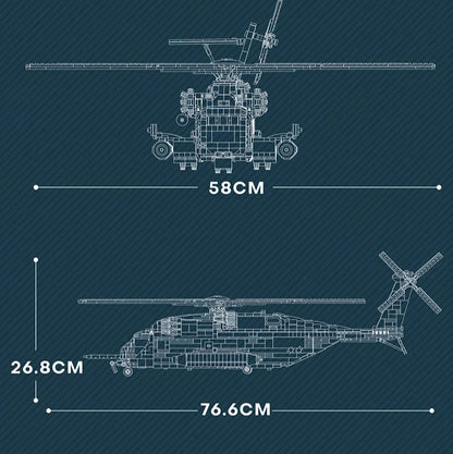 Hélicoptère CH-53E Super Stallion Technique - 2192 Pièces