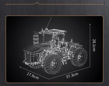 Tracteur agricole sur roues Technique Télécommandé - 1300 pièces