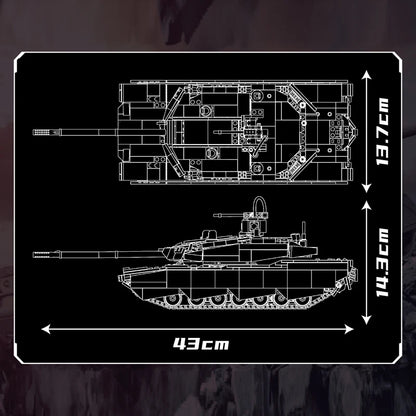 Char ABRAMS X Technique Télécommandé - 1192 pièces