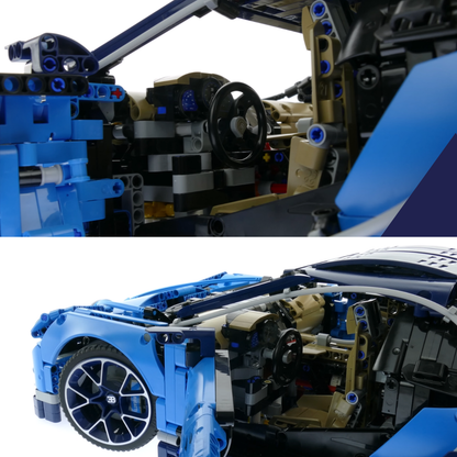 Hypercar Bugatti Chiron Technique - 3599 pièces